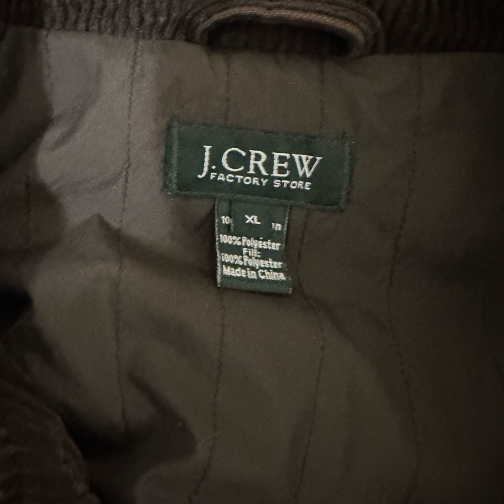 J crew corduroy jacket XL